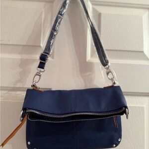 Joy Mangano Midnight Blue Crossbody Bag